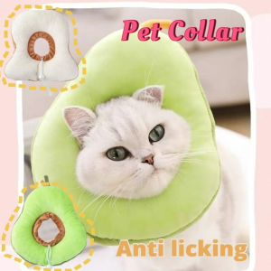 Pet Headgear Cat Elizabeth Circle Anti Licking Adjustable Protector Cat Dog Cute Style Cotton Neck Collar Pet Wound Recovery