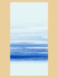 Modern Minimalist Summer Quiet Sea Movie Poster Wall Sticker Living Room Studio Background Decorations Student Dormitory Bedroom