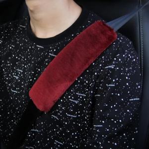 2pcs Universal Car Seat Belt Cover Adjustable Plush Car Safety Belt Cover Shoulder Pad for Kids Adults Car Interior Accessories