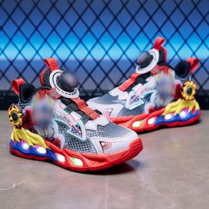 KUOBURENSHENG | Breathable Anti-slip Luminescent Childrens Sports Shoes