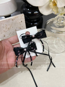 โบว์ผีเสื้อทรงหัวม้าลายสไตล์เจ้าหญิง Adorable Princess Hair Accessories ติดผมด้านหน้าแบบผูกโบว์ เครื่องประดับผมแฟชั่นสำหรับผู้หญิง