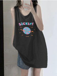 Áo Ba Lỗ Không Tay Cotton Nguyên Chất Cho Nữ Mùa Hè Thiết Kế Cổ Treo Rộng Rãi Không Tay Áo Khoác Ngoài Thoải Mái Thoáng Khí