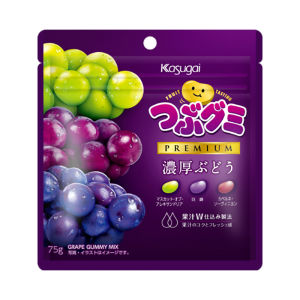Kasugai Spring Day Well Three Kinds Thick Grape Juice Flavor Crisp Skin Soft Candy Snacks 75g Fruit Flavor Candy Gelatin