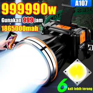 Lebih terang dari lampu pesawat LANGDI Senter Kepala 800Watt Senter Kepala Led Glare super terang jarak jauh 9900000meter senter kepala led cas tahan 999 jam Senter cas kepala lampu senter led darurat stong light Headlamp berkemah led