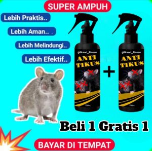 Promo Beli 1 Gratis 1 Spray pengusir obat anti tikus bahan alami 250ml