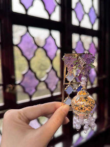 Shanghai SuZhou Creative Cultural Tourism Souvenir Gift Luminous Fridge Magnet Lingering Garden Duck Couple House Violet Trumpet Flower Window Lantern