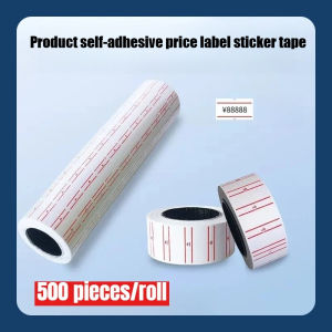 Product self-adhesive price label sticker tape 500 sheets per roll office supplies supermarket price paper labels food labels