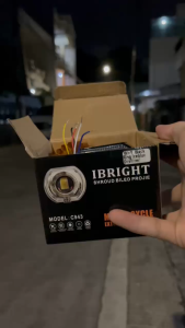 IBRIGHT C943 - Lampu LED Projie Biled Mini 25inch Dengan Shroud+Devil Tembak Laser Cut Off High Low 30 Watt Full Aluminium