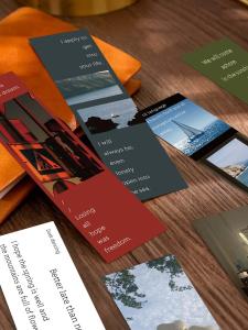 Creative Scenic Bookmarks Set of 30 Decorative Phrase Clippings Reading Page Markers Student Gift Idea Paper Material