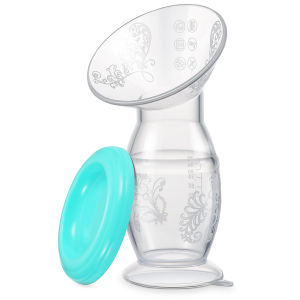 Manual Breast Pump Food Grade & Silicone Pump with Milk Collection One Size Fits All High Temperature Resistant No Leak Design