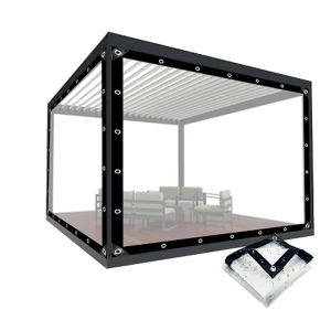 Transparent waterproof oilcloth with gasket rainproof oilcloth plant cover insulation shed cloth used for outdoor greenhouse