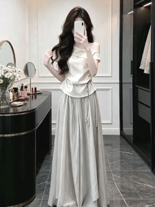 NIUVIES | Off-Shoulder French Style Maxi Dress