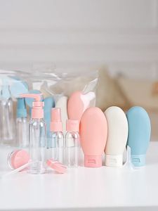 Bộ 11 Lọ Chiết Mỹ Phẩm Du Lịch Tiện Dụng Kèm Túi Đựng -LUMBL