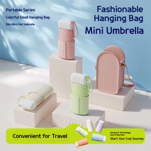 Mini Umbrella with UV protection Ultra-light sun and rain POCKET fibrella with gift box