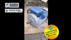 electric motor 3HP 2HP 1.5HP induction electric motor asychronous raijin japan technology