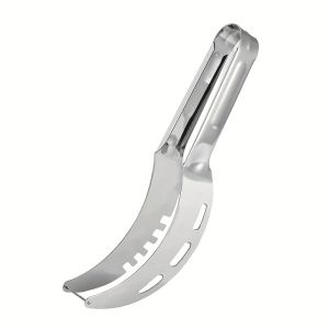 1PCS Watermelon Slicer Stainless Steel Watermelon Chunk Slicer Fast Safe Watermelon Knife Stainless Steel And Melon Cube Cutter