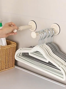 Suction cup clothes drying rack without punching Telescopic with Suction Drying Rack