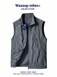 Lightweight Multi-Pocket Fishing Vest Men