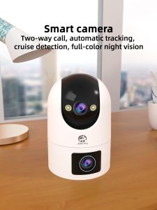Jooan cctv camera for house 4K Ultra 5G WIFI HD Dual Lens Cam720 Dual Screen Wireless 1080P Waterproof Full-color Night Vision Indoor WiFi Security