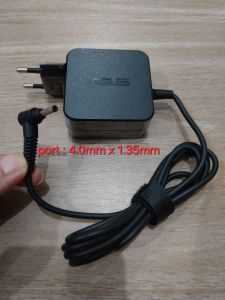 charger adaptor laptop ASUS port 4.0x1.35mm small plug pin bulat aksesoris laptop