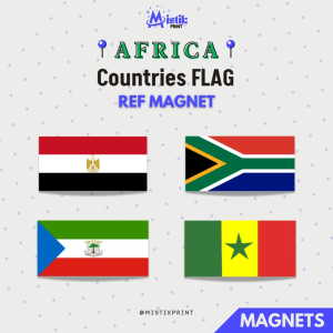 [ AFRICA ] FLAG (Part 2 of 2) of Countries Ref Magnet Fridge Magnet Collectibles Travel