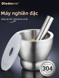 Olodo | Stainless Steel Garlic Press and Mortar