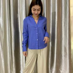Kemeja Slim Polos / Kemeja Wanita Trend / Kemeja Katun Rami / Kemeja Rapih Trendy Polos Kekinian
