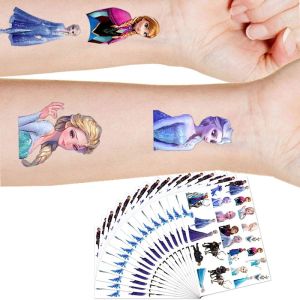 ZEEMIN Christmas Disney frozen kids Tattoo Sticker Anna Elsa Princess Anime Figure Cartoon Girls Christmas Birthday Gift 1PCS free shipping