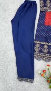 [PRE-ORDER] Ready Made Pure Chinnon With Heavy Embroidery Coding Dori-Sequence Work Suit (10-15days delivery)