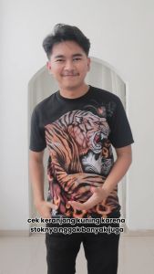 T-SHIRT SABLON DEPAN BELAKANG MOTIF KEREN