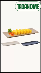 Combo Đĩa Chữ Nhật Vân Gỗ Việt Nhật Đĩa Nhựa 1184/5/6 Khay Đựng Thức Ăn Bánh Kẹo Đẹp - TADAHOME