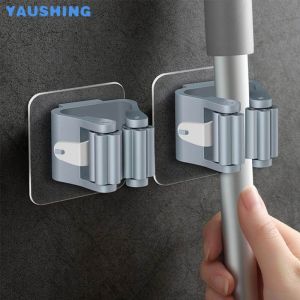 1PCS 3PCS Gadget Hook Mop Broom Griper Kitchen Home Toilet Organizer Mop Hook Rack Holder Brush Holder Magic Stick Broom Mop Holder Rack