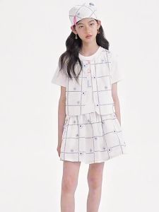 LOVESASAKIDS | Girls Embroidered High-Density Combed Cotton Casual Holiday Vest