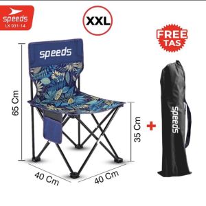 Speeds Kursi lipat bulat Camping Moon Foldable Portable Outdoor 031-46