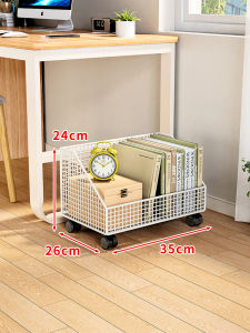 evesigar | Multi-layer Book Storage Rack Rolling Trolley