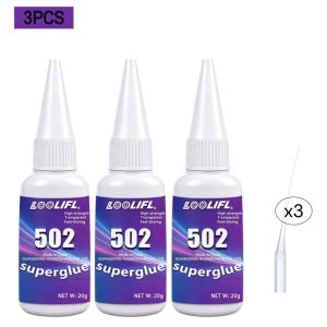 LOOLIFL | 20g of 502 Super Glue High-Strength Glue Stick Repair Adhesive For Metal Wood Plastic Ceramic and Glass Home Repairs