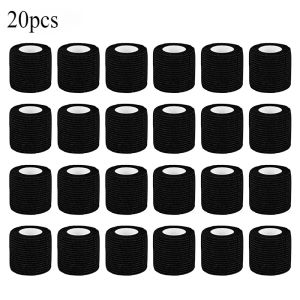 5/10/20Pcs Black Tattoo Grip Bandage High Quality Waterproof Self Adhesive Tattoo Accessories Hot Soft Cotton Tattoo Supplies