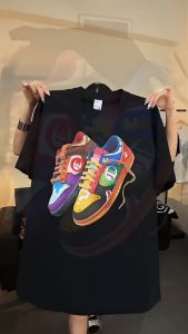 Original Trend Fashion Pattern Cotton Short Sleeves Oversize For Men Female T-shirt
