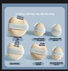 Goodgudi | Bông Phấn Nền Mềm Không Bám Bột 2 Chức Năng