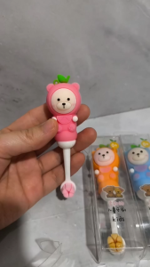 Sikat Gigi Anak Lucu Motif Beruang / Cute Mini Toothbrush Kids Baby Bear