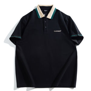 Áo Thun Polo Dáng Rộng Mùa Hè Cho Nam Cỡ Lớn Thường Ngày Không Cần Ủi Cotton 100% Thường Ngày Mùa Hè