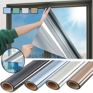 50cm Mirror Window Film One Way Tint Daytime Privacy Heat Control Anti UV Window Sticker