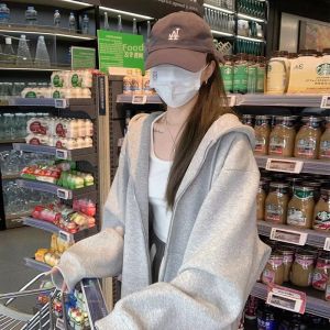 SUHUIQIAN | Hooded Easy-wear Slimming Jacket