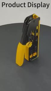 RJ45 Network Tool Kit CAT7 CAT5 CAT6 Crimper Tool Pass Through Connectors Plug Covers Mini Wire Stripper Storage Bag