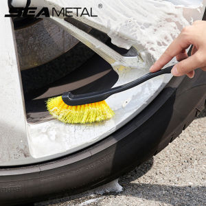 SEAMETAL Auto Tire Rim Brush Wheel Hub Cleaning Brushes Car Wheels Detailing Cleaning Accessories Upgrade Tire Auto Washing Tool