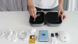 เคสแบตสำรองกล่องPower Bank EVA Case สำหรับกระเป๋าจัดระเบียบอุปกรณ์มือถือ สายชาร์จ ฮาร์ดดิสก์ HDD บนหูฟัง USB