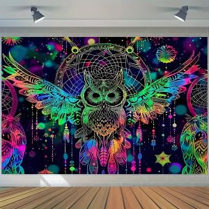 VIKAMA Cú Dreamcatcher Tấm Thảm Bohemian Đêm Đầy Sao Nghệ Thuật Treo Tường Phòng Khách Phòng Ngủ Thiền Trang Trí Phòng