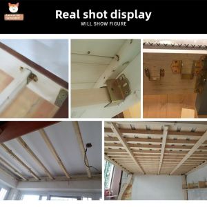 MENGMIAN | U-Shaped Clips Bed Hinges Fixed Hooks Bed Corner Hooks Wooden Strips Bed Beam Supports
