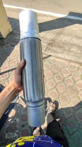 Fleksibel Knalpot Fuso Tronton Hino Quester Giga & 3 Inch Tanpa Spiral