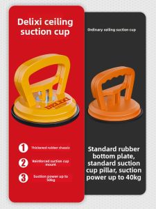 Delixi Powerful Suction Cup for Glass Aluminum Ceiling Tiles And Ceramic Tiles Installation Lightweight but Durable ABS Material